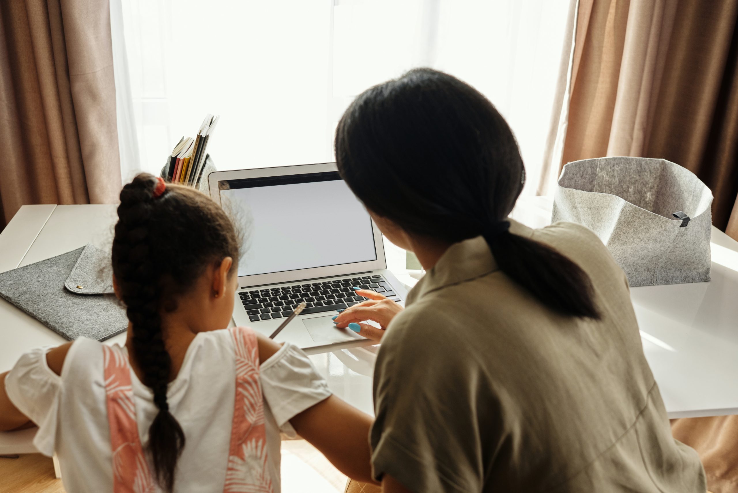 home schooling on a computer